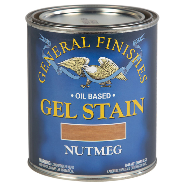 General Finishes 1 Qt Nutmeg Gel Stain Oil-Based Heavy Bodied Stain NQ